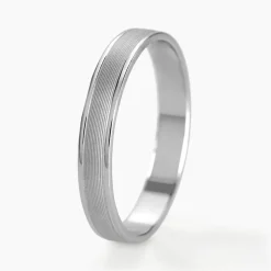 Alliance Aelyne Ruban Plat Argent Blanc-Histoire d'Or Sale