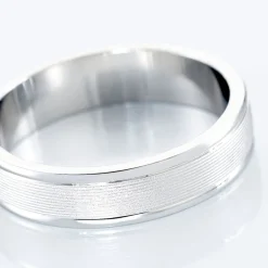 Alliance Aelyne Ruban Plat Argent Blanc-Histoire d'Or Sale