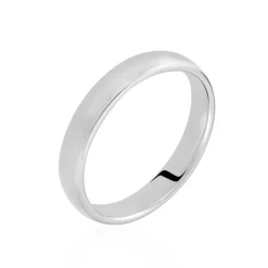 Alliance Apollos Demi Jonc Confort Palladium Blanc-Histoire d'Or Hot