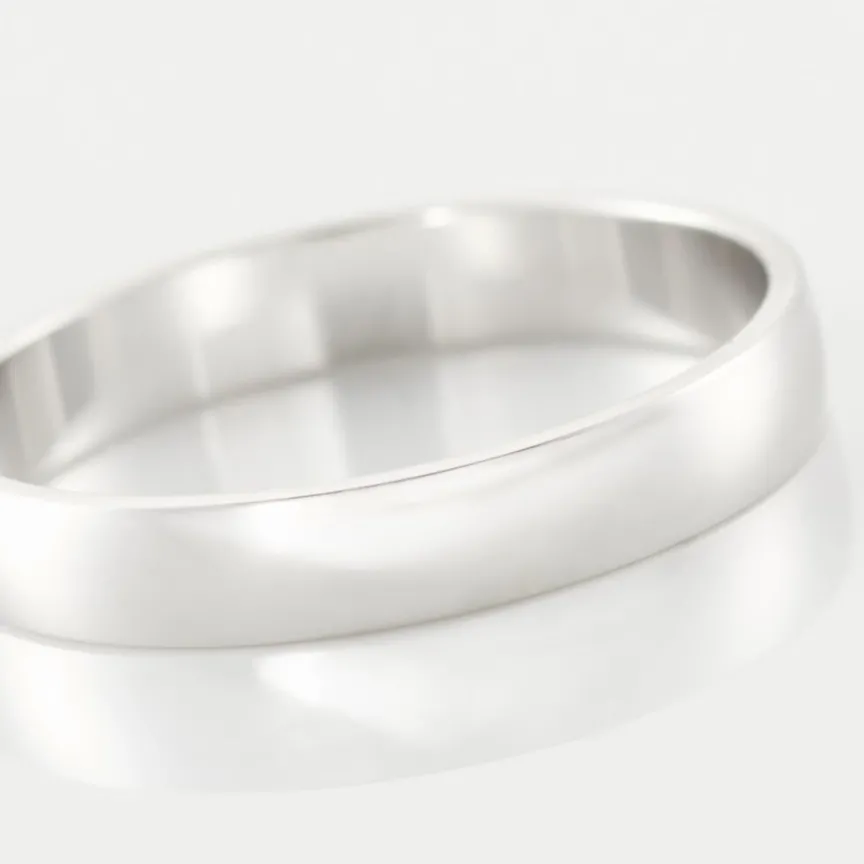 Alliance Artemissia Ruban Plat Or Blanc-Histoire d'Or Hot