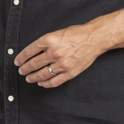 Alliance Artemissia Ruban Plat Or Blanc-Histoire d'Or New