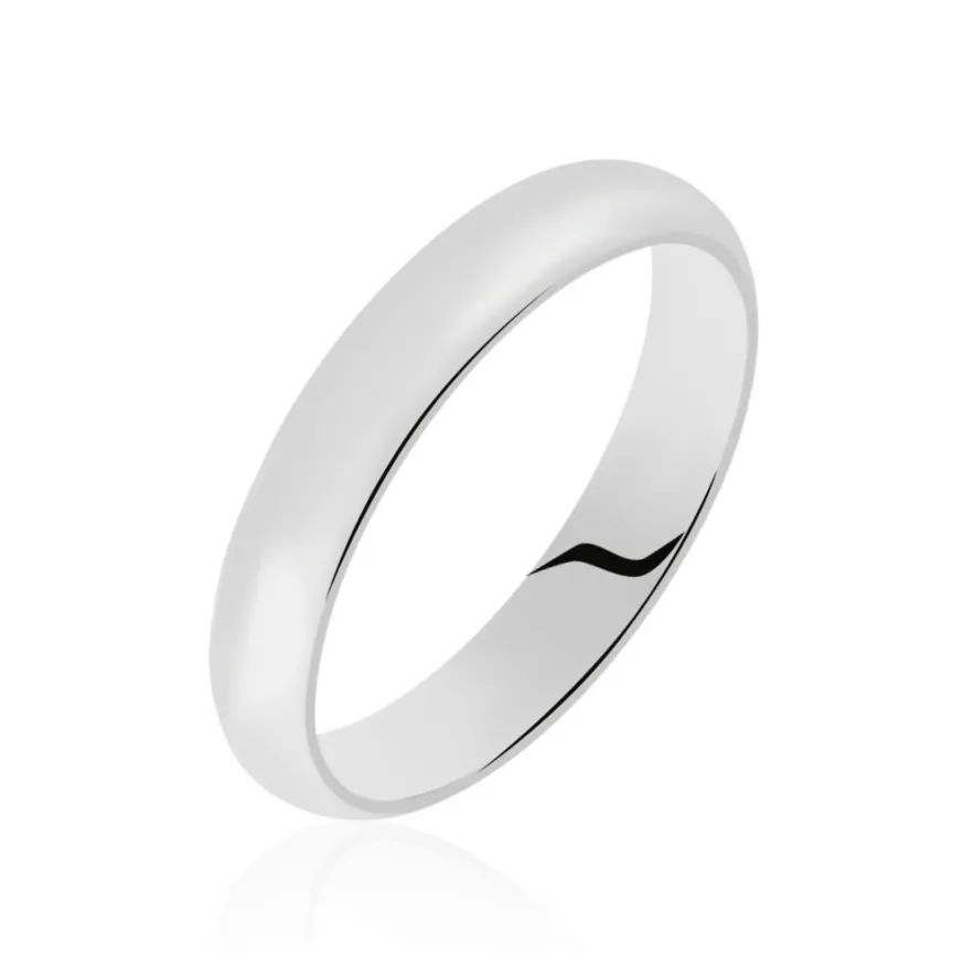 Alliance Arthellais Demi Jonc Classique Palladium Blanc-Histoire d'Or Best