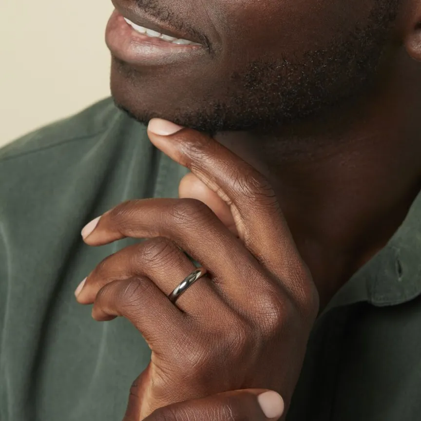 Alliance Arthellais Demi Jonc Classique Palladium Blanc-Histoire d'Or Best