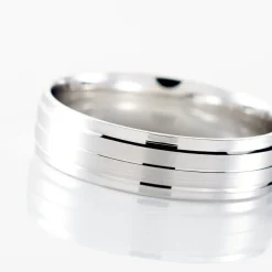 Alliance Basile Ruban Plat Or Blanc-Histoire d'Or