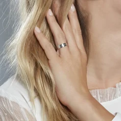 Alliance Basile Ruban Plat Or Blanc-Histoire d'Or