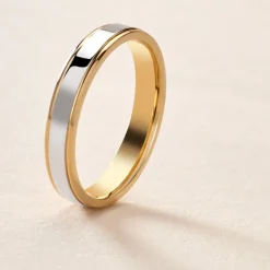 Alliance Beatrice Ruban Plat Or Bicolore-Histoire d'Or Online