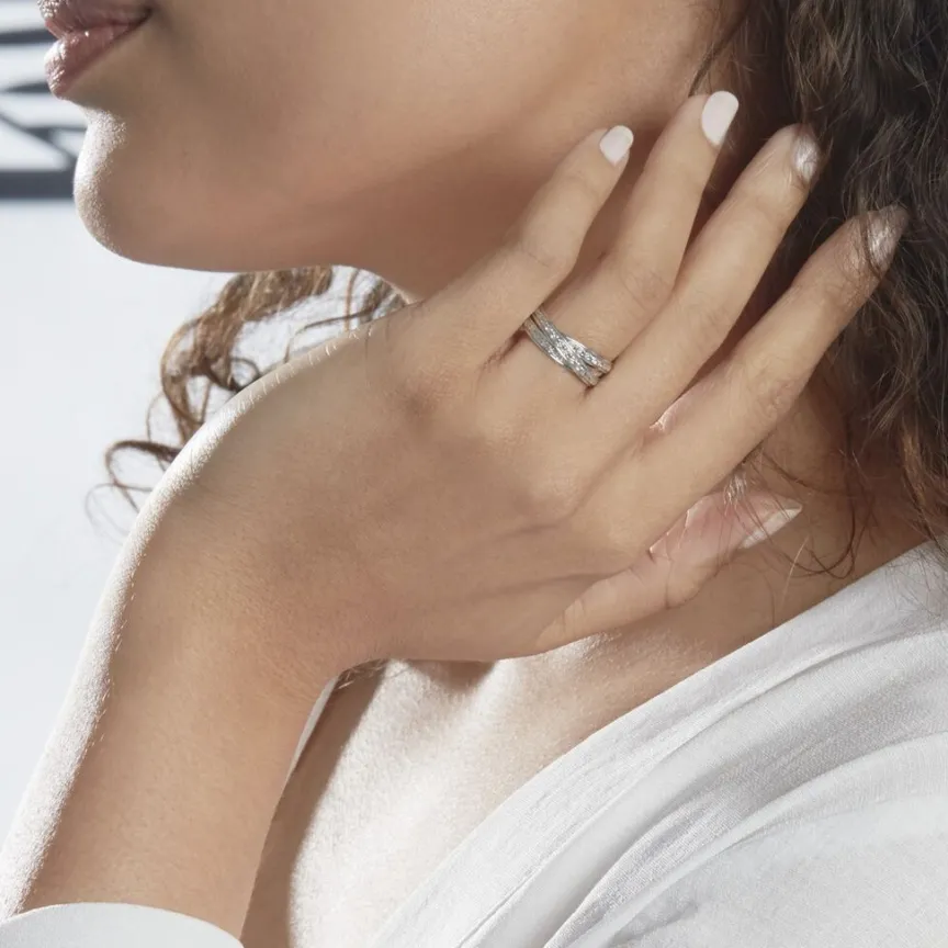 Alliance Bertina Demi Jonc Classique Or Blanc-Histoire d'Or New