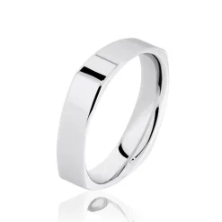 Alliance Carree Polie Or Blanc-Histoire d'Or Discount