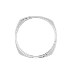 Alliance Carree Polie Or Blanc-Histoire d'Or Discount