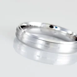 Alliance Circios Demi Jonc Classique Or Blanc-Histoire d'Or