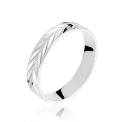 Alliance Epi Ruban Plat Or Blanc-Histoire d'Or Online