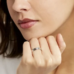 Alliance Epi Ruban Plat Or Blanc-Histoire d'Or New