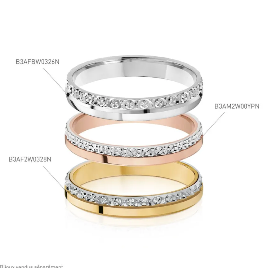 Alliance Fantaisie Diamantee Ruban Plat-Histoire d'Or Best