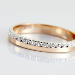 Alliance Fantaisie Diamantee Ruban Plat-Histoire d'Or Hot