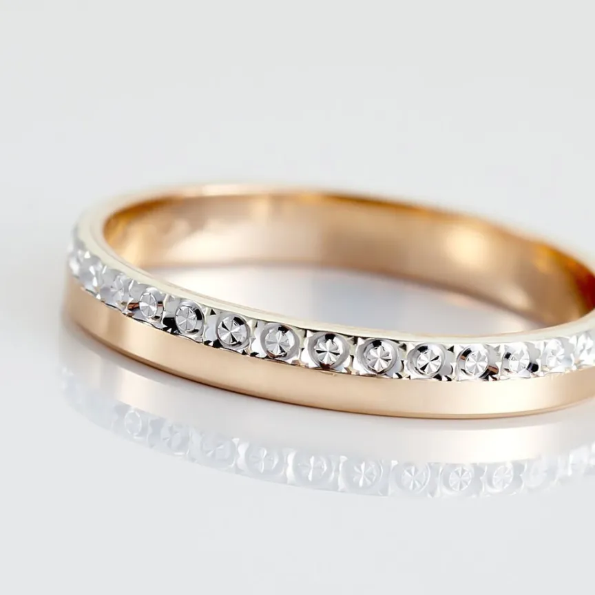 Alliance Fantaisie Diamantee Ruban Plat-Histoire d'Or Hot