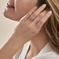 Alliance Fantaisie Diamantee Ruban Plat-Histoire d'Or Hot