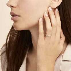 Alliance Fantaisie Diamantee Ruban Plat-Histoire d'Or Hot