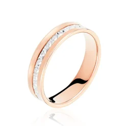 Alliance Fantaisie Diamantee Ruban Plat-Histoire d'Or Sale