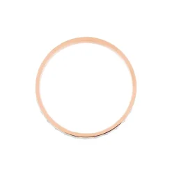 Alliance Fantaisie Diamantee Ruban Plat Or Bicolore-Histoire d'Or Clearance