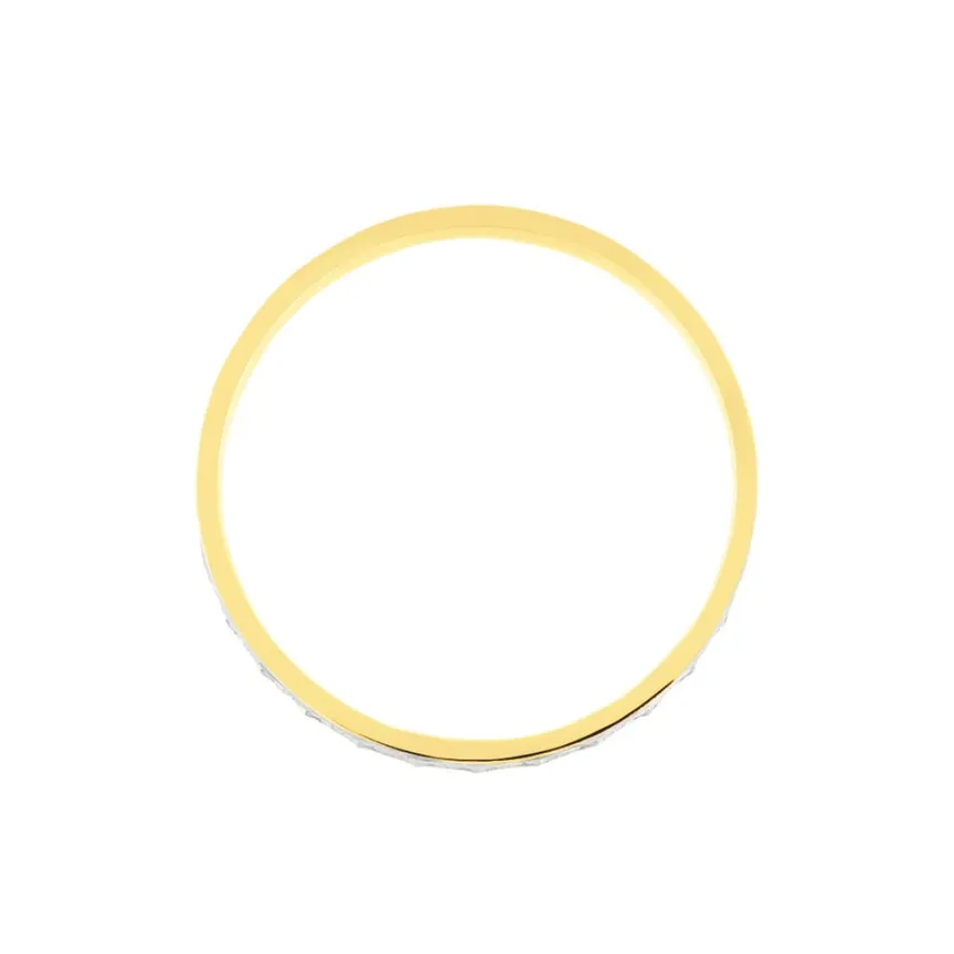 Alliance Fantaisie Ruban Plat Or Bicolore-Histoire d'Or Hot