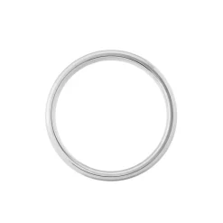 Alliance Fleur De Peau Demi Jonc Classique Or Blanc-Histoire d'Or Online