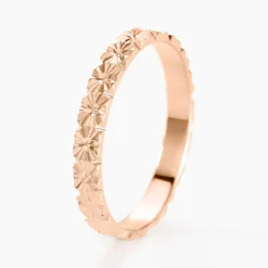 Histoire d'Or Alliance Fleur Diamantee Ruban Plat