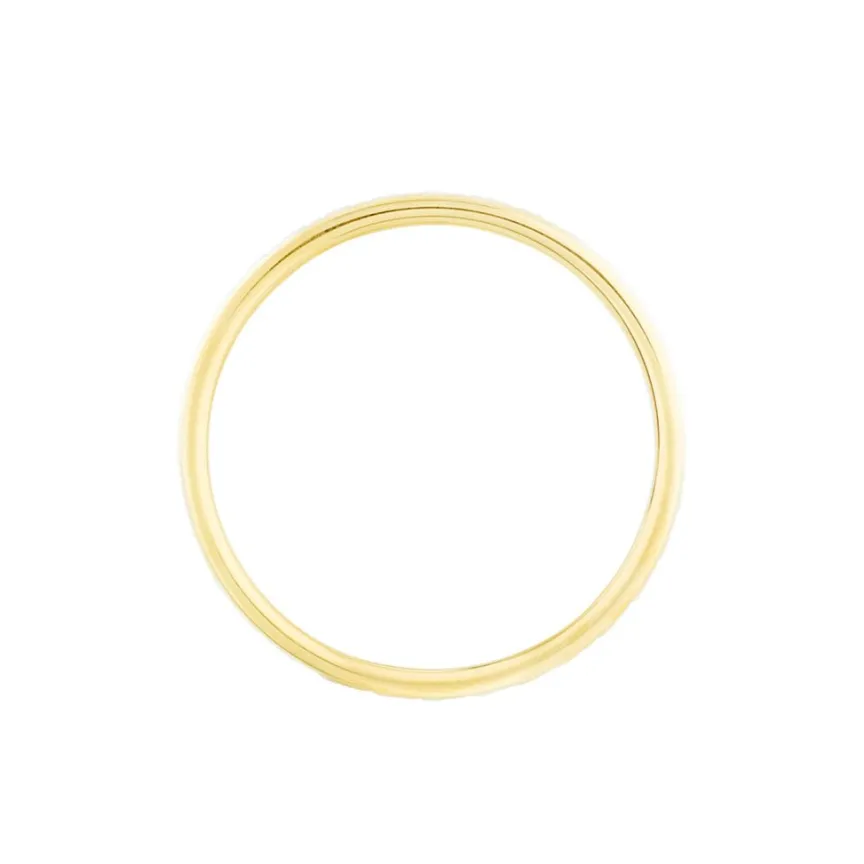 Alliance Grain De Folie Diamantee Ruban Plat Or Bicolore-Histoire d'Or Online