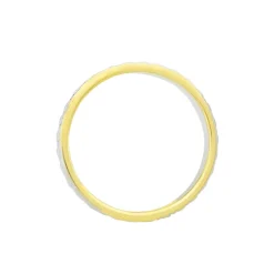 Alliance Grain De Folie Diamantee Ruban Plat Or Bicolore-Histoire d'Or Online