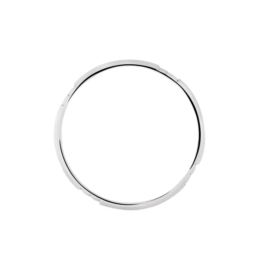 Alliance Hades Texture Ruban Plat Palladium Blanc-Histoire d'Or Sale