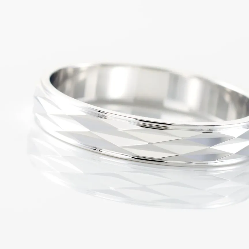 Alliance Harmonia Facetee Or Blanc-Histoire d'Or Discount