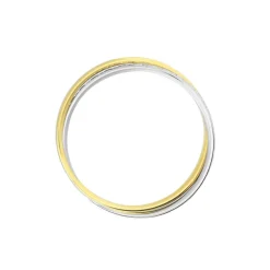 Alliance Hermana Ruban Plat Or Bicolore-Histoire d'Or New