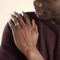 Alliance Inayah Ruban Plat Argent Blanc-Histoire d'Or