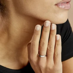 Alliance Julie Ruban Classique Platine Blanc-Histoire d'Or Outlet