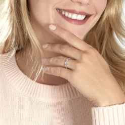 Alliance June 2 Rangs Diamantee Ruban Plat-Histoire d'Or Best