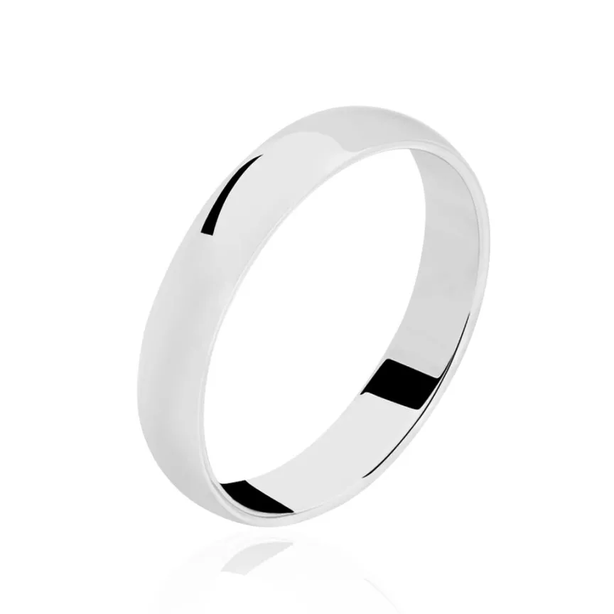 Alliance Khelya Ruban Plat Argent Blanc-Histoire d'Or Clearance