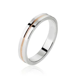 Alliance Liseret Ruban Plat Or Bicolore-Histoire d'Or New