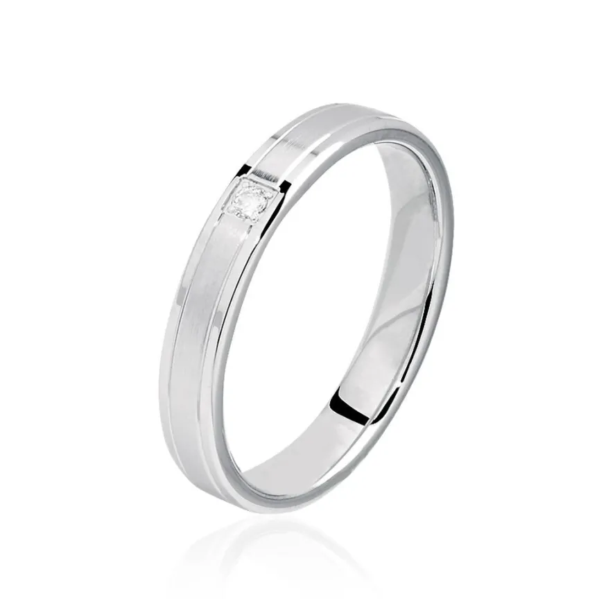 Alliance Mae Or Blanc Diamant-Histoire d'Or Online
