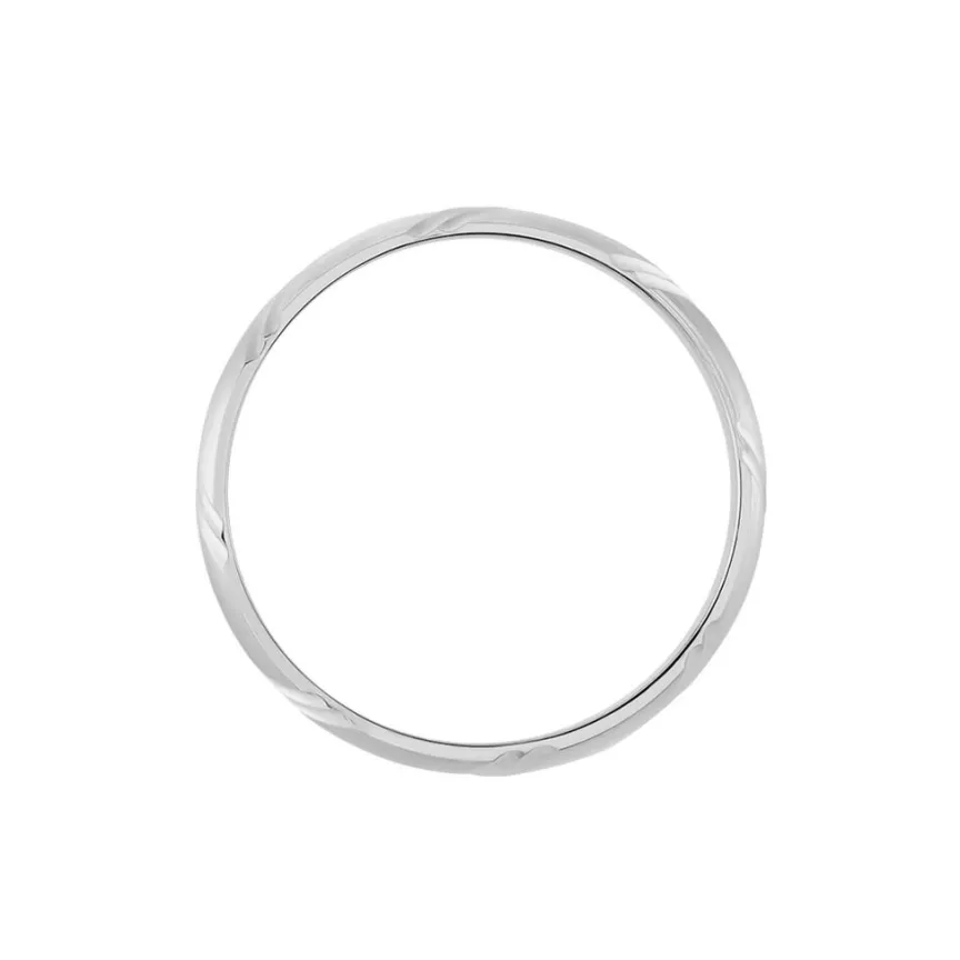 Alliance Marlon Demi Jonc Classique Or Blanc-Histoire d'Or Hot