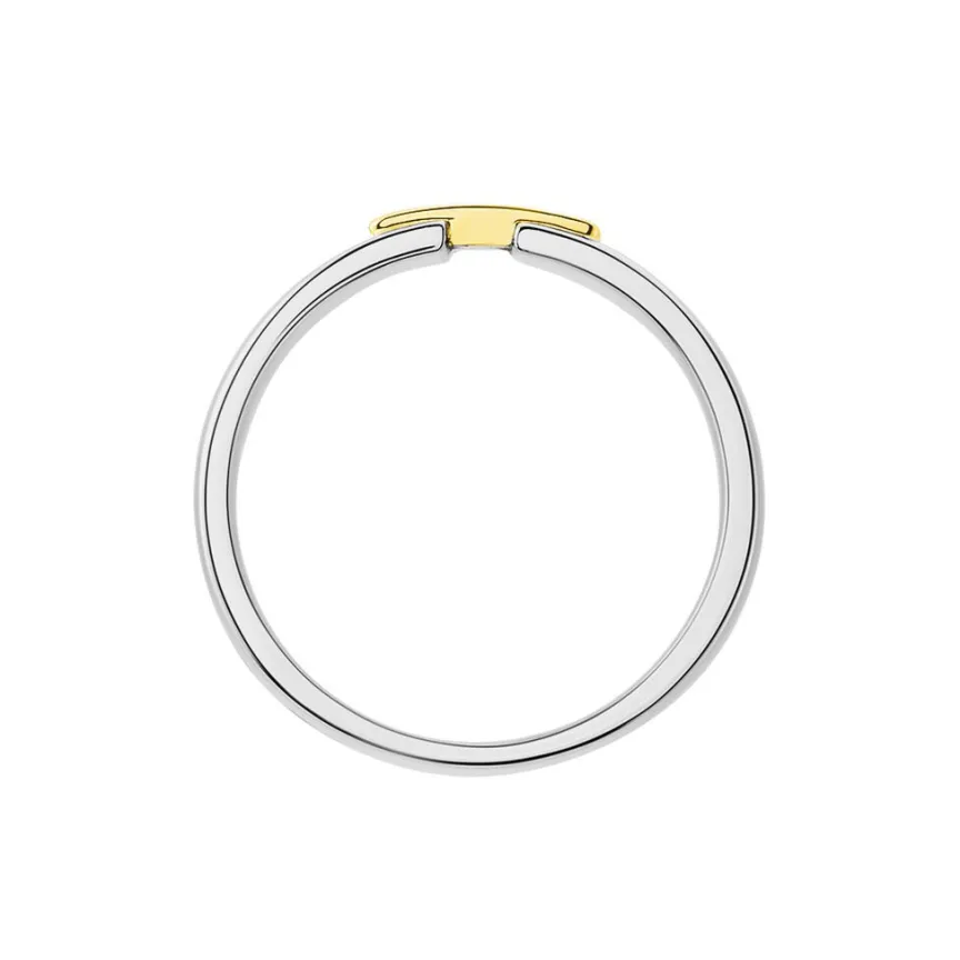 Alliance Marton Ruban Plat Or Bicolore-Histoire d'Or Sale
