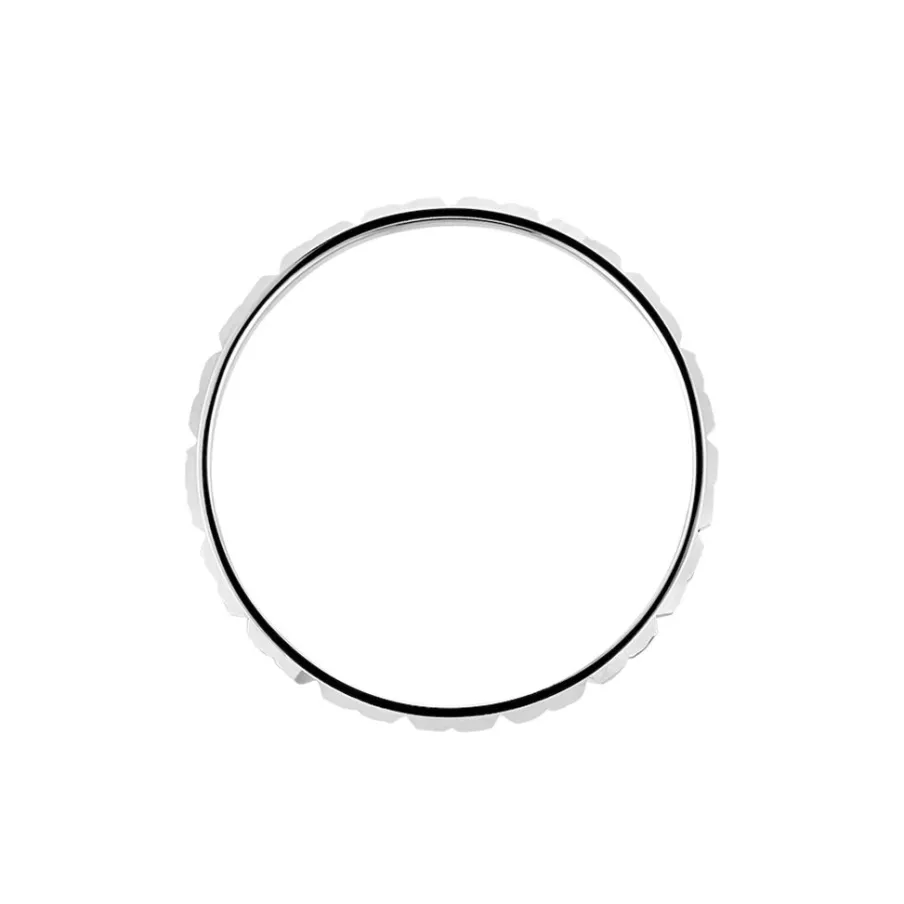 Histoire d'Or Alliance Marya Carree Diamantee Ruban Plat