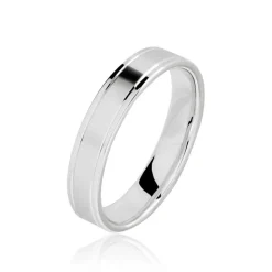 Alliance Mat Et Brillant Or Blanc Ambre-Histoire d'Or Online