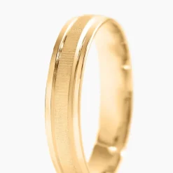 Alliance Mat Et Brillant Demi Jonc Classique Or Jaune-Histoire d'Or Sale