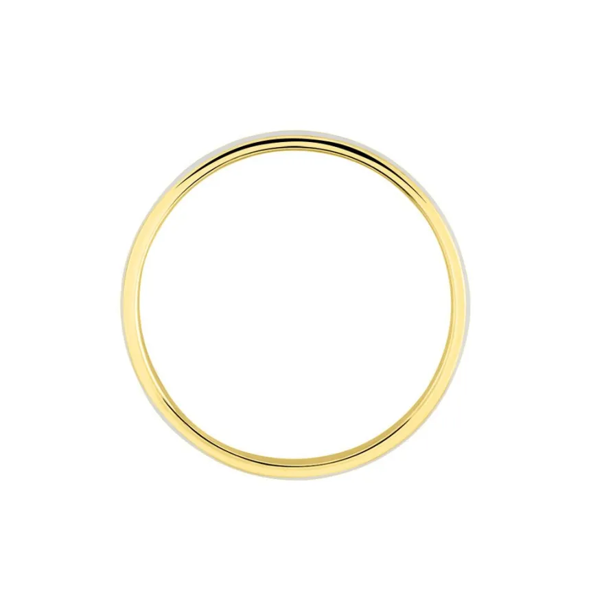 Alliance Mat Striee Ruban Plat Or Bicolore-Histoire d'Or Online