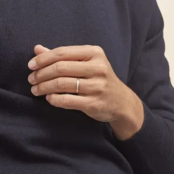 Alliance Mat Striee Ruban Plat Or Bicolore-Histoire d'Or Online