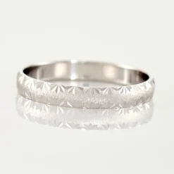 Alliance Maturina Demi Jonc Classique Or Blanc-Histoire d'Or Hot