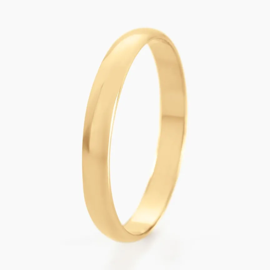 Alliance Meredithe Demi Jonc Classique Or Jaune-Histoire d'Or Discount