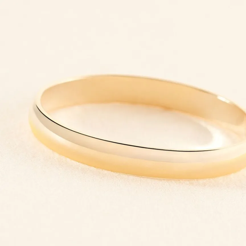 Alliance Meredithe Demi Jonc Classique Or Jaune-Histoire d'Or Discount