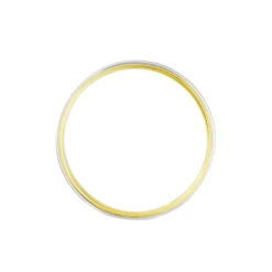 Alliance Miroir Ruban Plat Or Bicolore-Histoire d'Or Best