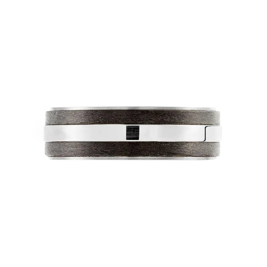 Alliance Nathaell Ruban Plat Palladium Blanc-Histoire d'Or Sale