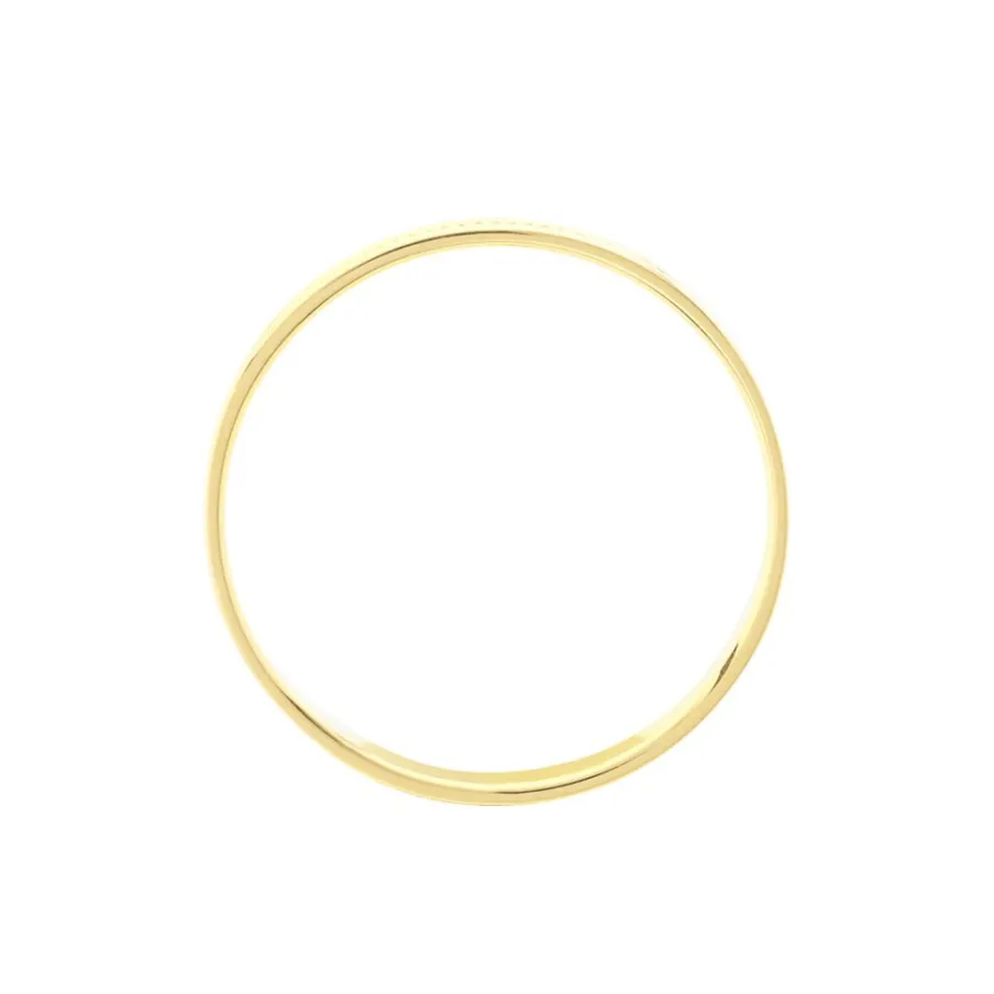 Histoire d'Or Alliance Perlee Ruban Plat